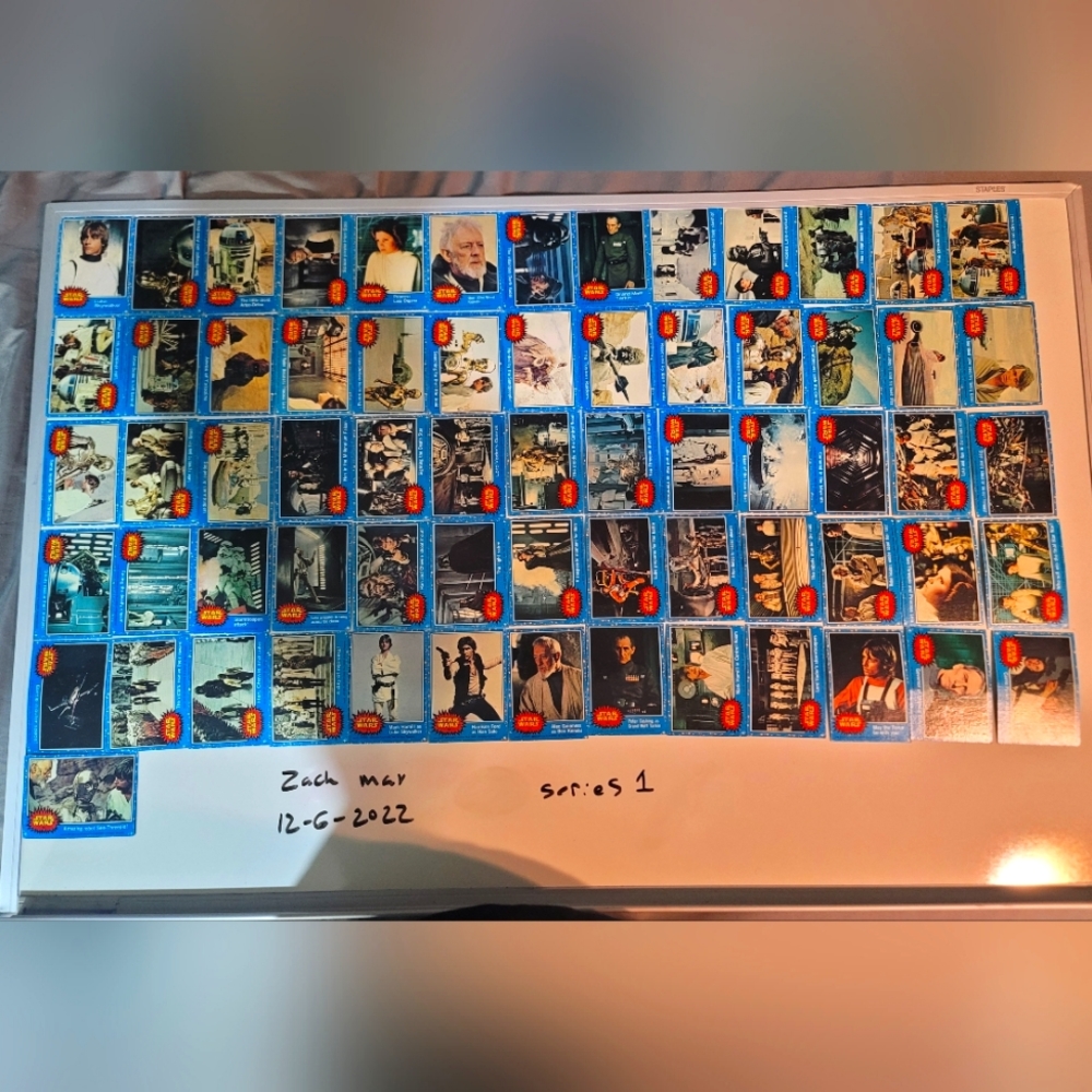 1977 Star Wars trading cards and stickers